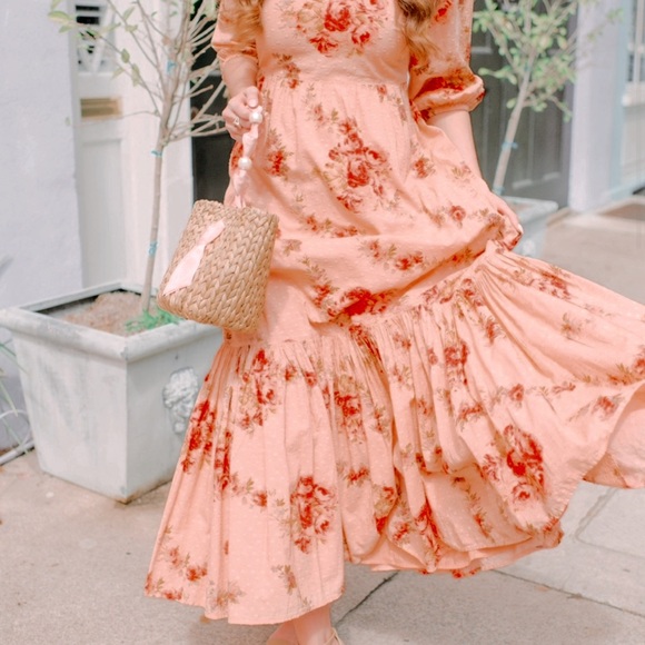 LoveShackFancy Colby Dress in Pink Lemonade NWT 0 - Picture 7 of 16